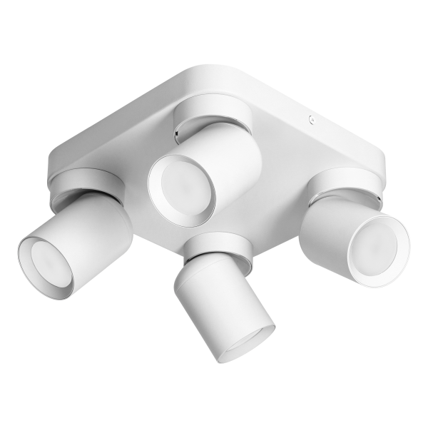 MALTA SP 4, wall and ceiling light, GU10 max. 4x12W, IP20, white, square base MALTA SP 4, wall and ceiling light, GU10 max. 4x12W, IP20, white, square base